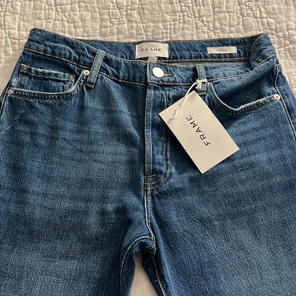 NWT FRAME Denim Le Slouch Seafarer Straight Leg Jean - Picture 9 of 12